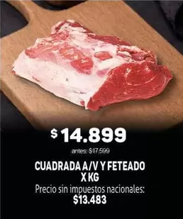 CUADRADA A/V Y FETEADO