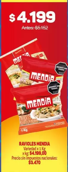 Mendia - Ravioles