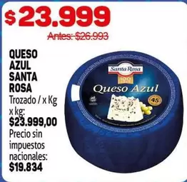 santa Rosa - Queso Azul Trozado