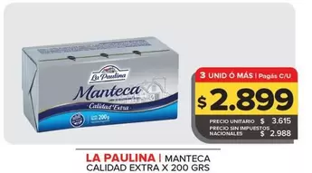 La paulina - Manteca