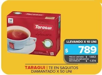 Taraguí - TE EN SAQUITOS DIAMANTADO