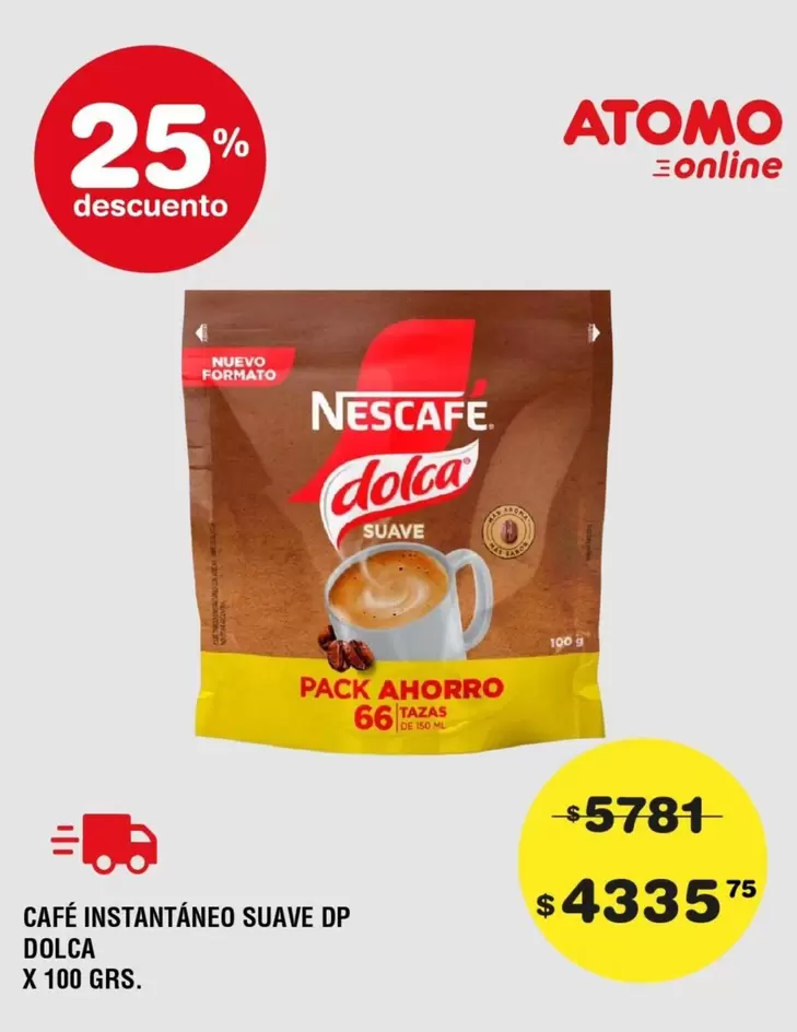 Nescafé - CAFÉ INSTANTÁNEO SUAVE DP DOLCA