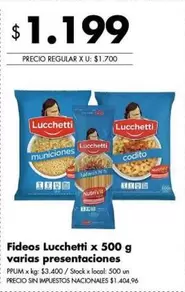 Lucchetti - Fideos