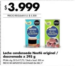 Nestlé - Leche condensada