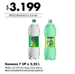 X$ - Gaseosa 7 UP