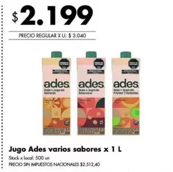 Ades - Jugo varios sabores