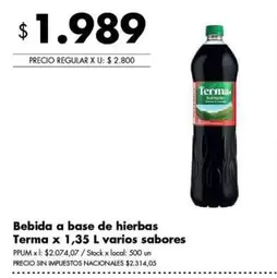 Terma - Bebida a base de hierbas
