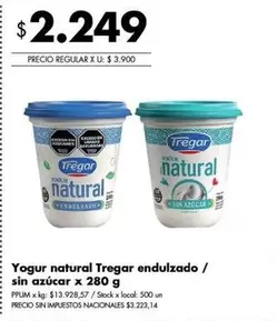 Tregar - Yogur natural