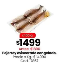 X$ - Pejerrey eviscerado congelado