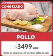 X$ - POLLO CONGELADO
