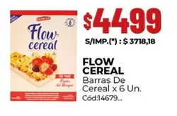 Flow - Cereal Barras De Cereal x 6 Un.