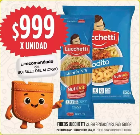 Lucchetti - Fideos Tallarin N°5
