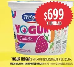 Tregar - YOGUR TREGAR ENTERO O DESC