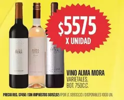 Alma Mora - VINO ALMA MORA