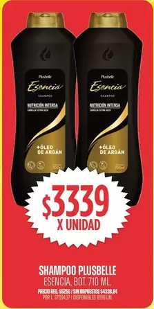 Plusbelle - SHAMPOO PLUSBELLE ESENCIA BOT. 710 ML