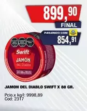 Swift - JAMON DEL DIABLO SWIFT X 88 GR.
