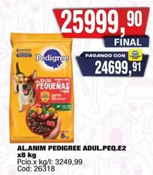 Pedigree - AL.ANIM PEDIGREE ADUL.PEQ.E2