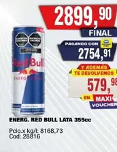 Red Bull - ENERG. RED BULL LATA 355cc