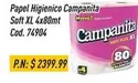Campanita - Papel Higienico Soft XL 4x80mt Cod. 74904
