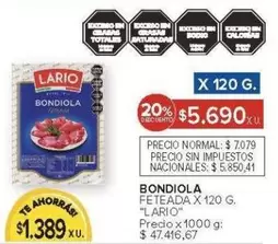 Lario - BONDIOLO FETEADA