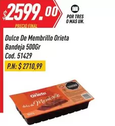 Orieta - Dulce De Membrillo Cod. 51429