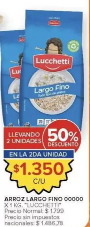 Lucchetti - Arroz Largo Fino
