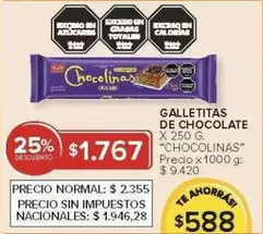 chocolinas - GALLETITAS DE CHOCOLATE