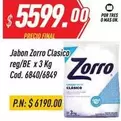Zorro - Jabon Clasico reg/BE x 3 Kg Cod. 6840/6849