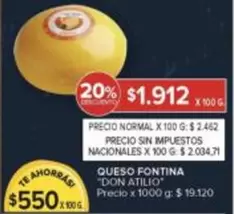 X$ - QUESO FONTINA
