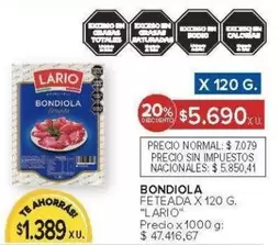 Lario - BIONDIOLA FETEADA