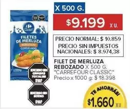 Class - FILET DE MERLUZA REBOZADO