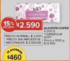 Carrefour - ALGODÓN SUPER