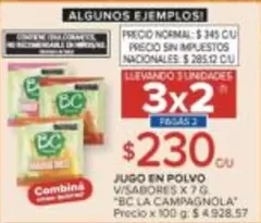 BC - Jugo en polvo