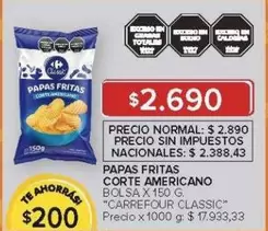 Carrefour - Papas Fritas Corte Americano