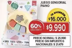 Star - JUEGO SENSORIAL PIANO BABY ROCK STAR