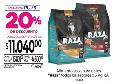 Raza - Alimento seco para gatos
