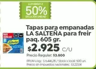 La Salteña - Tapas para empanadas para freir paq.