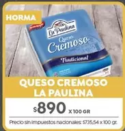 La paulina - Queso Cremoso