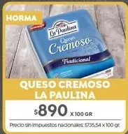 La paulina - Queso Cremoso