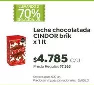 Cindor - Leche chocolatada brik