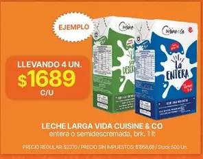 Cuisine - LECHE LARGA VIDA