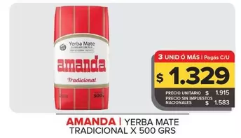 Amanda - Yerba Mate Tradicional