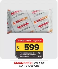 Amanecer - VELA DE CORTE