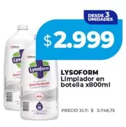 Lysoform - Limpiador en botella