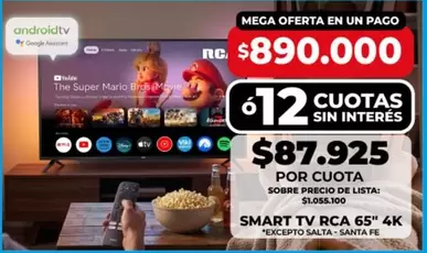 RCA - SMART TV 65" 4K