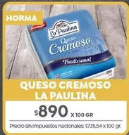 La paulina - Queso Cremoso