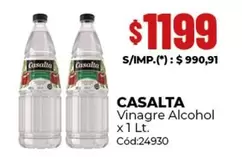 Casalta - Vinagre Alcohol x 1 Lt. C ext{ó}d:24930