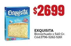 Exquisita - Bizcochuelo x 540 Gr. Cód:3796-5262-5261