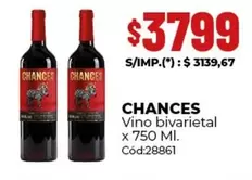 X$ - Vino bivarietal x 750 Ml. Cód:28861