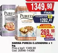 Pureza - HARINA PUREZA C.LEVADURA x 1 kg. Cod: 20846-14306